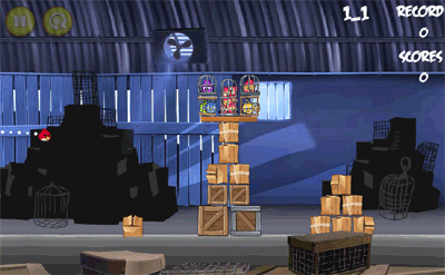 Флеш игра - Знаменитая игра Angry Birds Rio, эта версия еще и по мотивам мультфильма Рио, и спасать нужно птичек в клетках